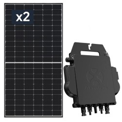 2 xPanel słoneczny IBC Solar Bifacial 430 LS-TA1+Mikroinwerter APsystems DS3