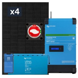 Elektrownia słoneczna pojemność 2.5kWh, 2500W + Panele 1820Wp