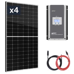 Panel słoneczny 4x430W z regulatorem ładowania 60A MPPT - 24V