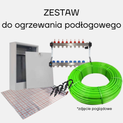 Kompletny Zestaw do Ogrzewania Podłogowego –Rury, Rozdzielacze, Szafki
