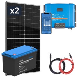 Panel słoneczny 860W i akumulator LiFePO4 100Ah z regulatorem MPPT