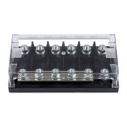 Six-way fuse holder for Mega-fuse with busbar (250A)