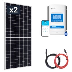 Panel słoneczny 2x455W z regulatorem 30A MPPT