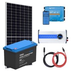 Zestaw PV 455W, akumulator LiFePO4 100Ah, regulator MPPT i przetwornica