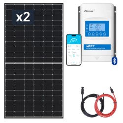 Panel słoneczny 2x455W z regulatorem 30A MPPT