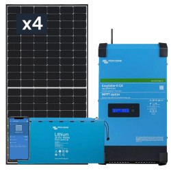 Elektrownia słoneczna pojemność 2.5kWh, 2500W + Panele 1820Wp