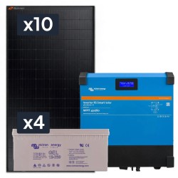 Elektrownia słoneczna 4300W z akumulatorem - zasilanie 230V moc 4500W + MPPT
